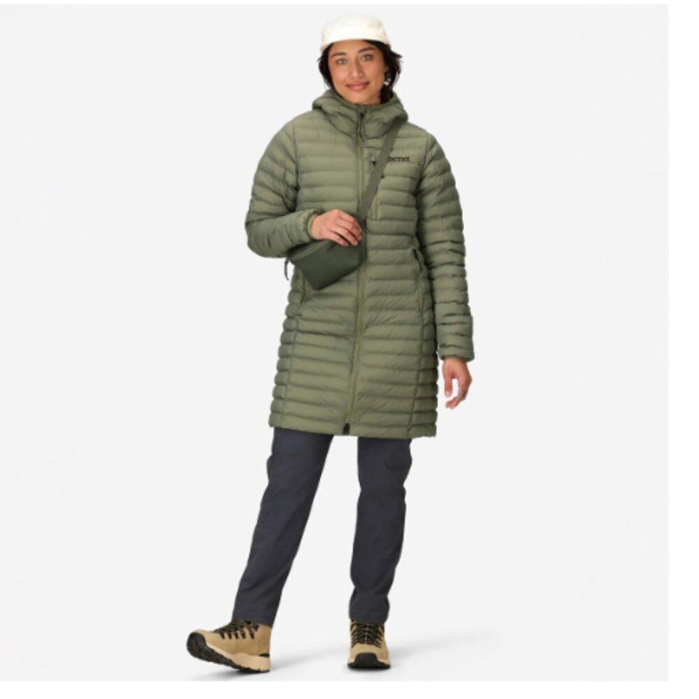 Marmot Women's Echo Featherless Long Jacket Green L - Picture 4 of 6